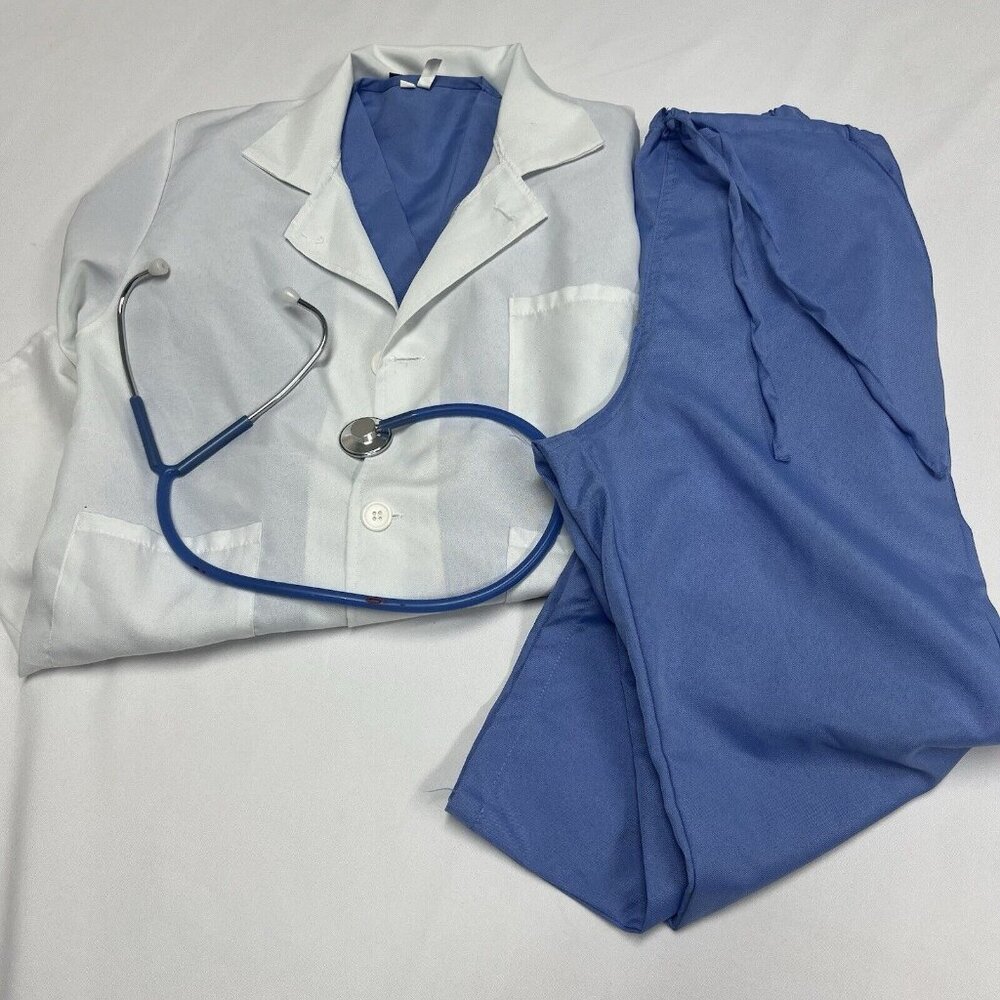 Underwraps Doctor Surgeon Scrubs Halloween Costume Small 4-6 Boys Girls Unisex